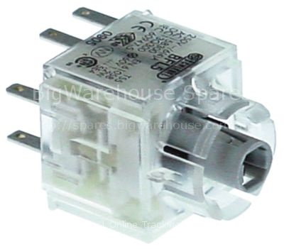 Contact block latching 1NO/1NC connection male faston 2.8mm illu