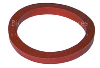 Gasket silicone ED ø 48mm ID ø 39,5mm thickness 5mm Qty 1 pcs