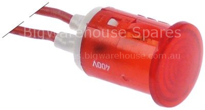 Indicator light ø 16mm 24V red cable length 200mm cable material