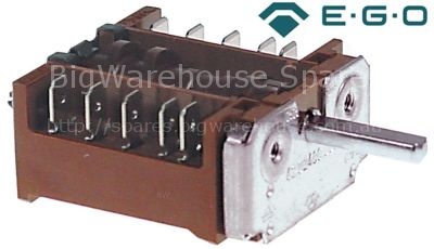 Cam switch 3 operating positions 4NO sequence 0-1-2 16A shaft ø