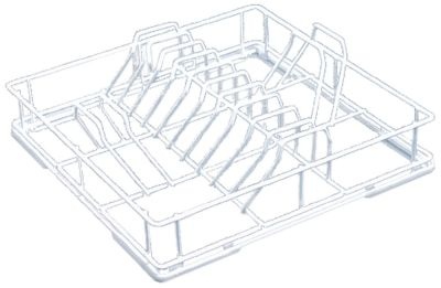 Plate basket L 400mm W 400mm H 120mm plates 12 plate ø 270mm