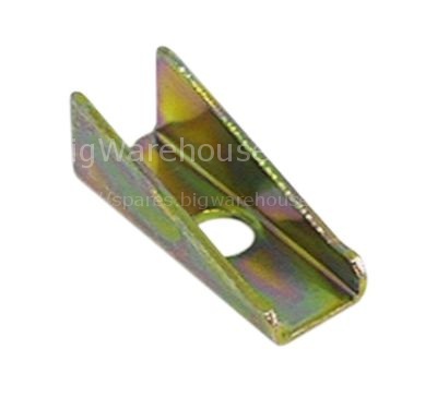 Tension strap H 10mm L 21mm W 10mm hole ø 6,5mm for heating elem