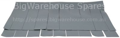 Curtain W 725mm H 500mm thickness 1,5mm