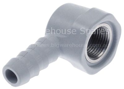 Rinse arm support mounting pos. upper/lower thread 3/8" hose ø 1