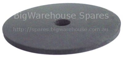 Flat gasket rubber ED ø 40mm ID ø 5,5mm thickness 2mm Qty 1 pcs