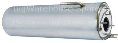 Boiler with insulation ø 160mm L 530mm flange 4 hole flange inle
