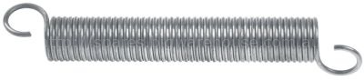 Tension spring ø 17,3mm total length 140mm wire gauge ø 2,2mm fo