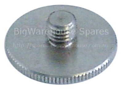 Thumb screw thread M8 thread L 8mm ø 30mm H 3mm SS mounting pos.