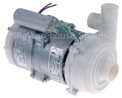 Pump inlet ø 33mm outlet ø 30/28mm type T45 230V 50Hz 1 phase 0,