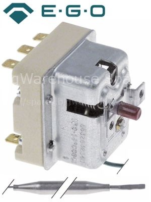 Safety thermostat switch-off temp. 110°C 3-pole 3NC 20A probe ø