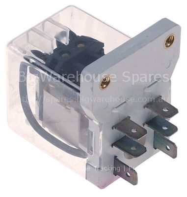 Power relays 230VAC 16A 2NO connection male faston screw mountin