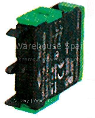 Contact block ERSCE C20 2NO max 400V 10(4)A green/green