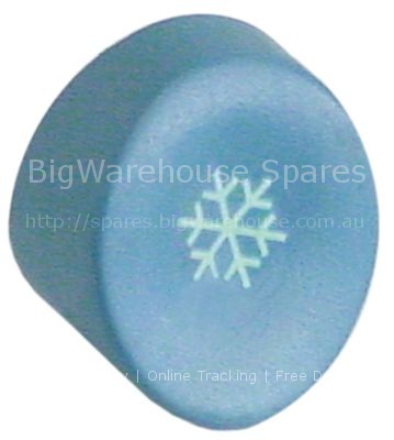 Push button blue-grey cold rinsing