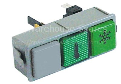Switch combination mounting measurements 28,5x77,5mm square gree