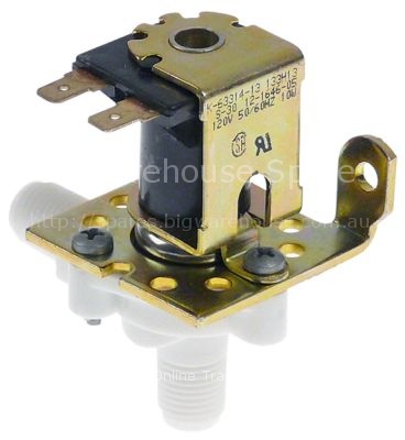 Solenoid valve angled 120VAC inlet 3/8"