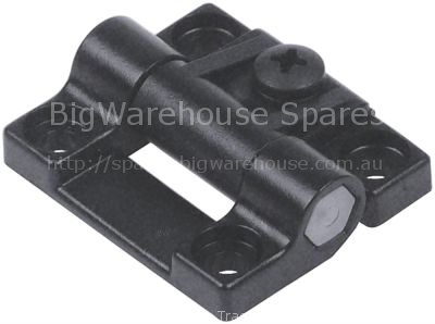Hinge controllable L 43mm W 37mm hole ø 4mm for ice container mo