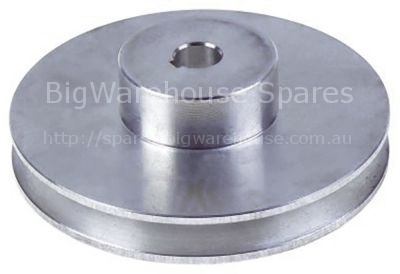 V-belt pulley single disc ø 133mm shaft intake ø 16mm groove dep