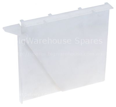 Deflector for ice maker W 128mm H 120mm plastic