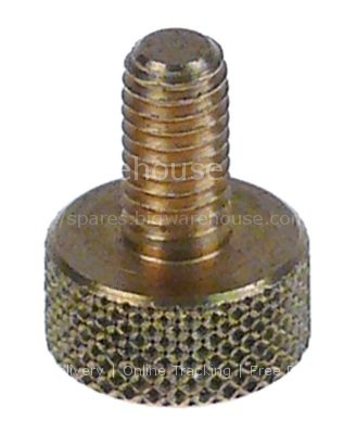 Thumb screw thread M5 thread L 10mm  12mm H 6mm brass