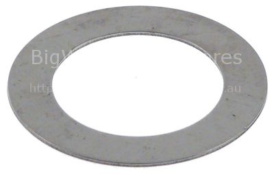 Plain washer ID ø 25,6mm ED ø 39mm thickness 0,85mm SS Qty 1 pcs