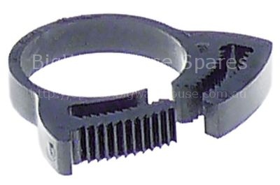 Hose clamp ø 20-25mm plastic Qty 1 pcs width 7mm for ice maker