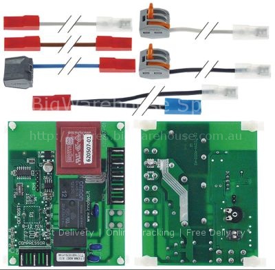 Electronic timer 230 mounting measurements 90x70mm Simag for ice