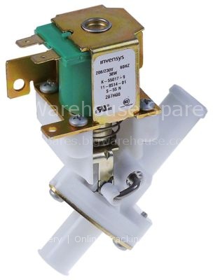 Drain solenoid valve single 208/230V inlet 17,5mm outlet 16mm EA