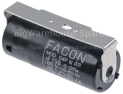 Starting capacitor 160V 60Hz FACON capacity 156µF