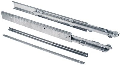 Drawer rail Qty 2 pcs L 550mm pull-out length 400mm W 60mm H 20m