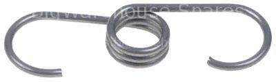 Probe spring for pipe ø 8mm for probe ø 5mm L 30mm W 10mm wire g