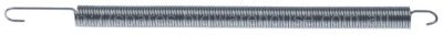 Tension spring ø 10,5mm total length 200mm wire gauge ø 1,3mm fo