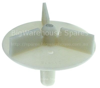 Impellor ø 67 mm H 18 mm thread M7 shaft ø 11 mm shaft length 32
