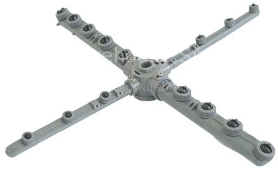 Wash and rinse arm wash arm L 495mm rinse arm L 490mm w. jets 9