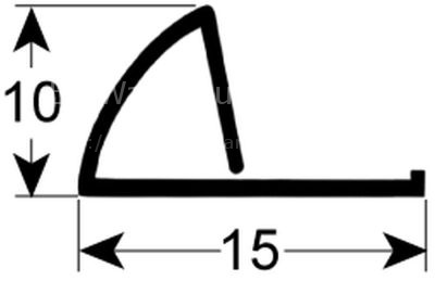 Door seal L 450mm W 17mm