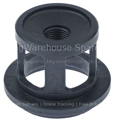 Wash arm bearing mounting pos. upper/lower thread M15x1.5 ø 49,5