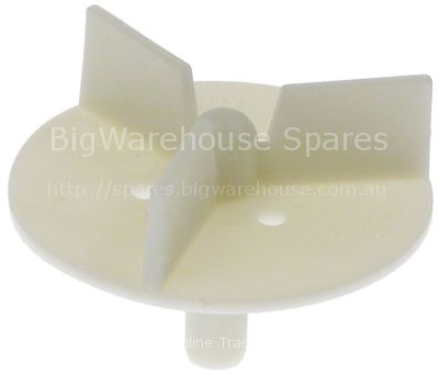 Impellor ø 72mm H 22mm shaft ø 11mm shaft length 32mm blades 3