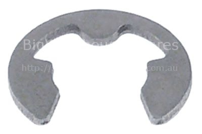 Retaining ring E D1 ø 7mm D2 ø 14mm SS DIN 6799 thickness 0,9mm
