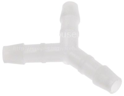 Y-piece plastic hose ø 4mm 3-way