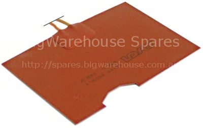 Foil heating element L 130mm W 84mm 130W 230V t.max. 175°C witho