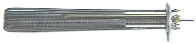 Heating element 8000W 230V mounting ø 57,5mm heating circuits 3