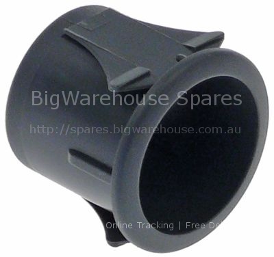 Element holder dimensions 25x25mm ID ø 21,4mm grey