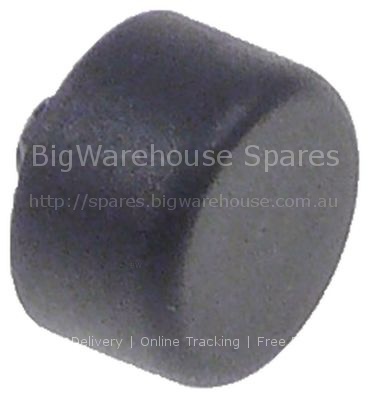 Push button black ø 12mm H 7mm