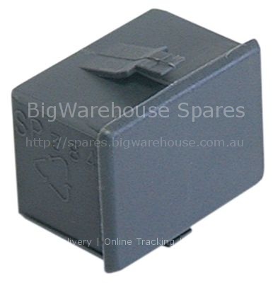 Blank grey format rectangular mounting measurements 24x34mm