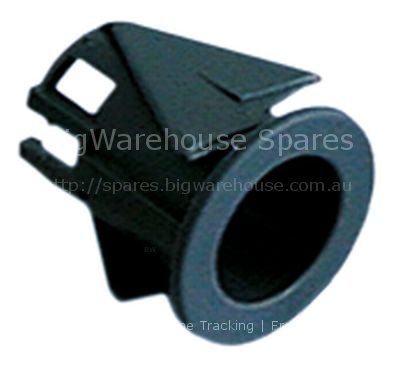 Element holder mounting ø 16mm flat black