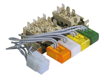 Switch combination square illuminated 4-fold