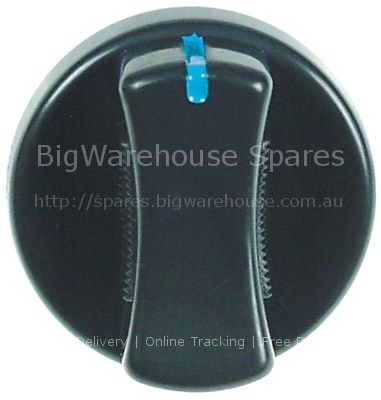 Knob switch zero mark ø 45mm shaft ø 5x5mm shaft flat horizontal