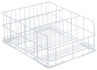 Glass basket L 370mm W 370mm H 170mm number of rows 3 rows spaci