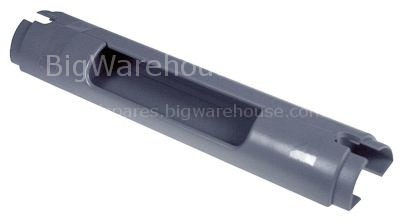 Handle rail L 255mm W 30mm H 55mm plastic for dishwasher