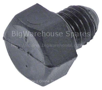 Hexagonal screw thread M12x1.75 thread L 15mm plastic WS 19 Qty