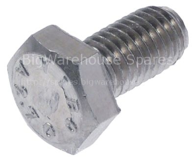 Hexagonal screw thread M10 thread L 18mm SS WS 17 Qty 1 pcs head